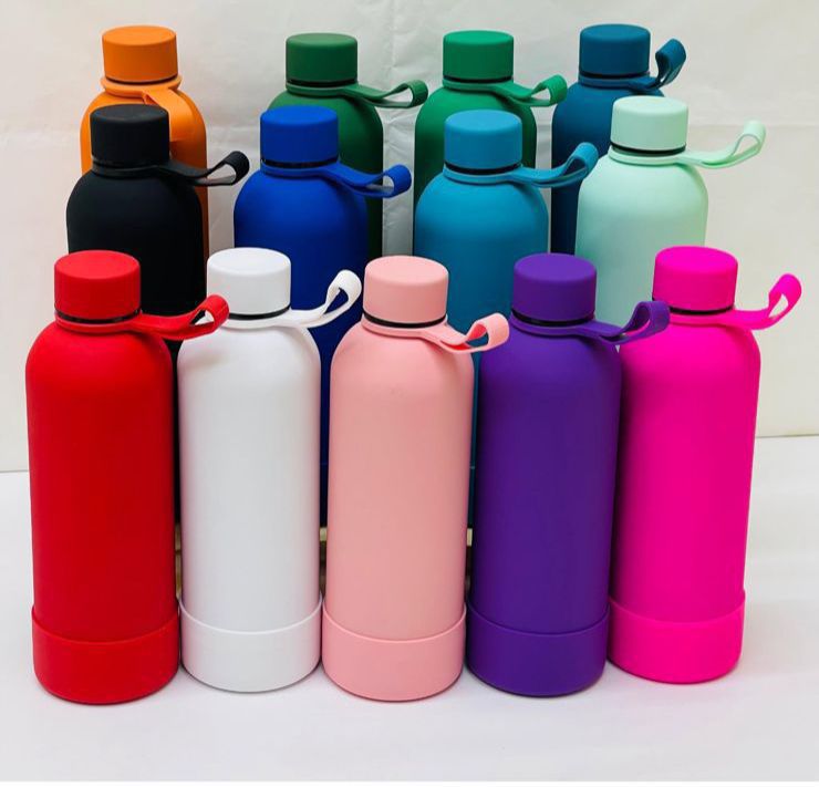 500ml Matte Flask (with silicone Base)