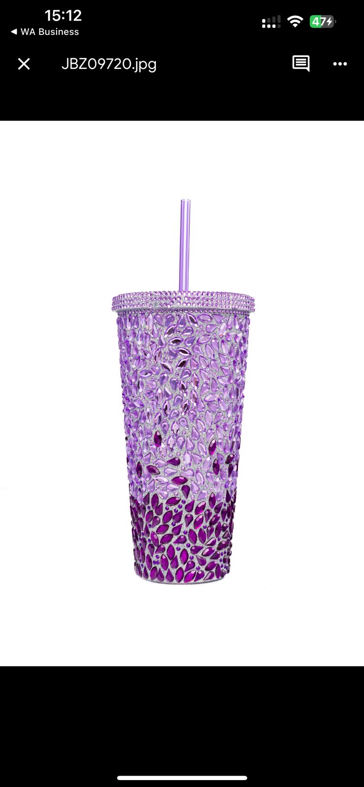 Sparkle Rhinestone Tumbler