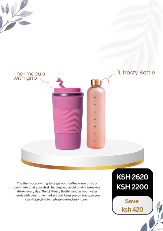 Thermocup With Grip X 1L Frosty Bottle