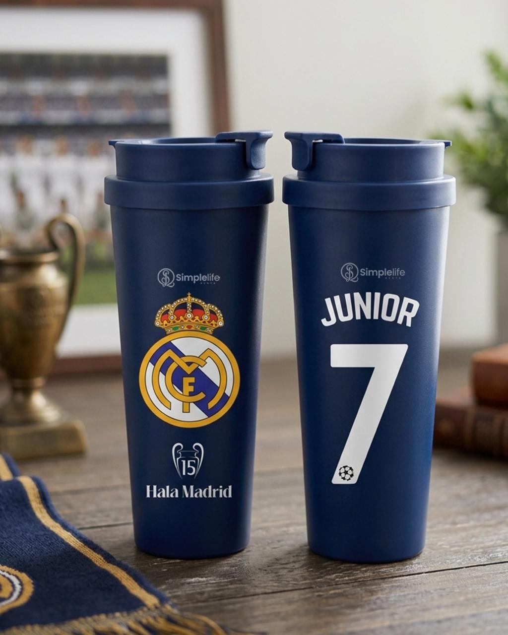 Personalized Football Double drink Thermo Cup – Insulated Travel Mug with Name & Number