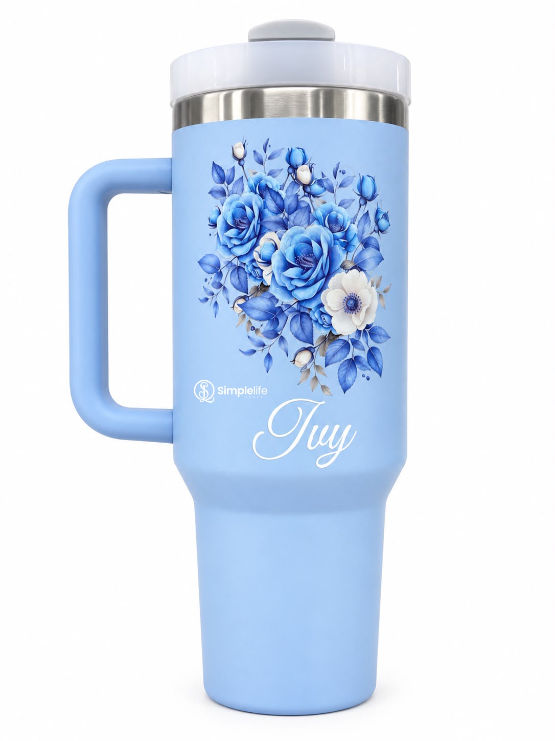 Personalized Floral Stanley Mug 1.2L – Custom Name & Design