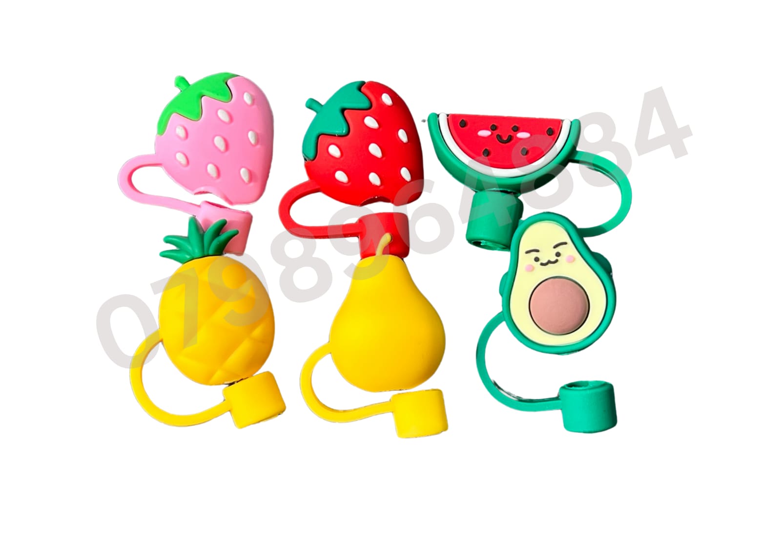 Fruits Theme  Straw Covers